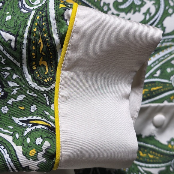 J. Crew Drapey Button Down Paisley Top, Size Large - Picture 11 of 11